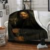 1pc sword warrior Flannel Blanket Soft Warm Throw for Home, Office, Travel, All-Season Cozy Bedding GiftL1297