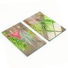 Tempered Glass Kitchen Boards with Herb String Graphics 2x30x52 Cm