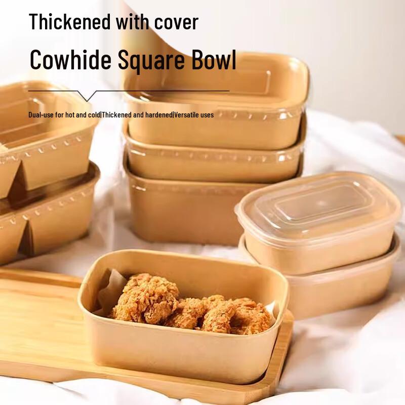 Disposable Kraft Paper Lunch Box