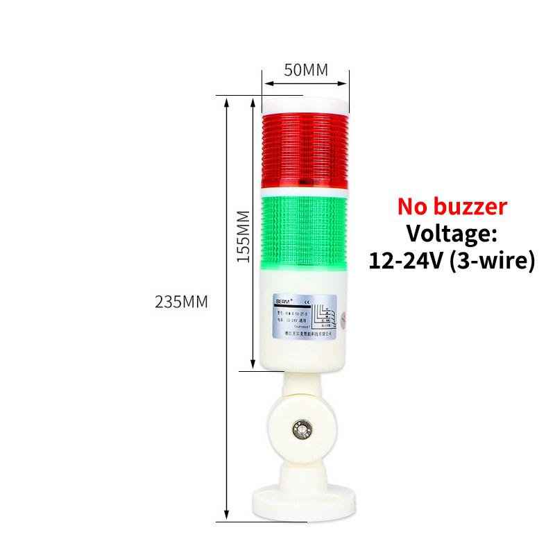 CNC Machine Safety Stack Light Rotatable 180 Degree Three Modes Industrial Warning Signal Lamp for Workshop