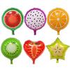 18-inch Fruit Foil Balloons: Watermelon, Orange, Strawberry, Pitaya, Star Fruit - Perfect for Wedding & Birthday Party Decor.
