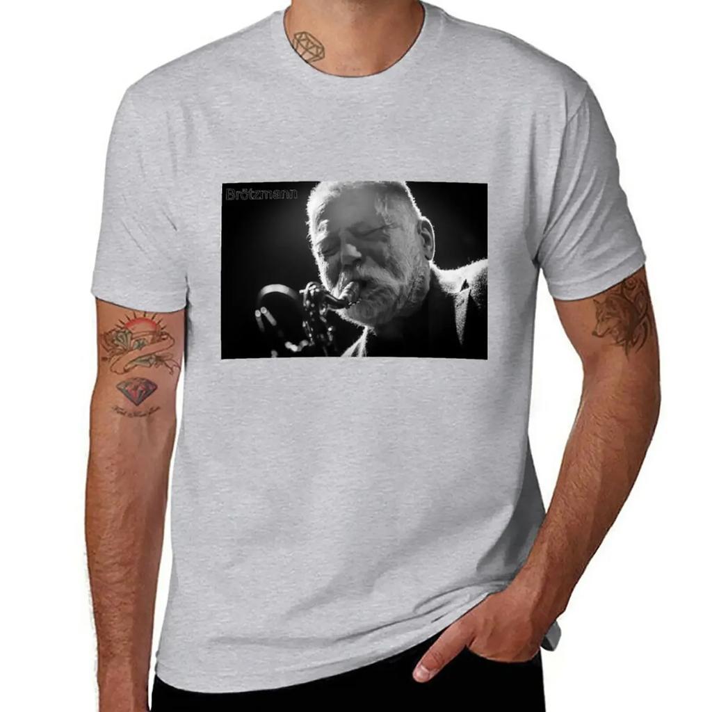 Peter Brotzmann photograph T-Shirt korean fashion Aesthetic clothing tops men graphic t shirts