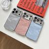Plating Learther Phone Case for iPhone 17 Air 16 13 14 11 12 15 Pro Max Plus Case Camera Lens Protector Hard Cover