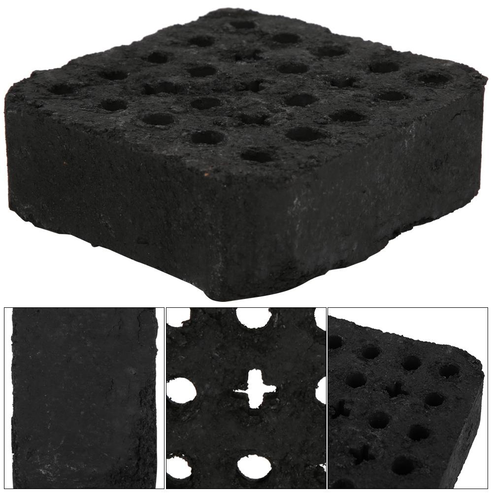 4 pcs Smokeless Natural Carbon BBQ Brick Hardwood Lump Charcoal for Outdoor Picnic