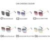Fashion Square Sunglasses Men Women Gradient Frameless Sun Glasses For Men Popular High Quality Metal Eyewear UV400