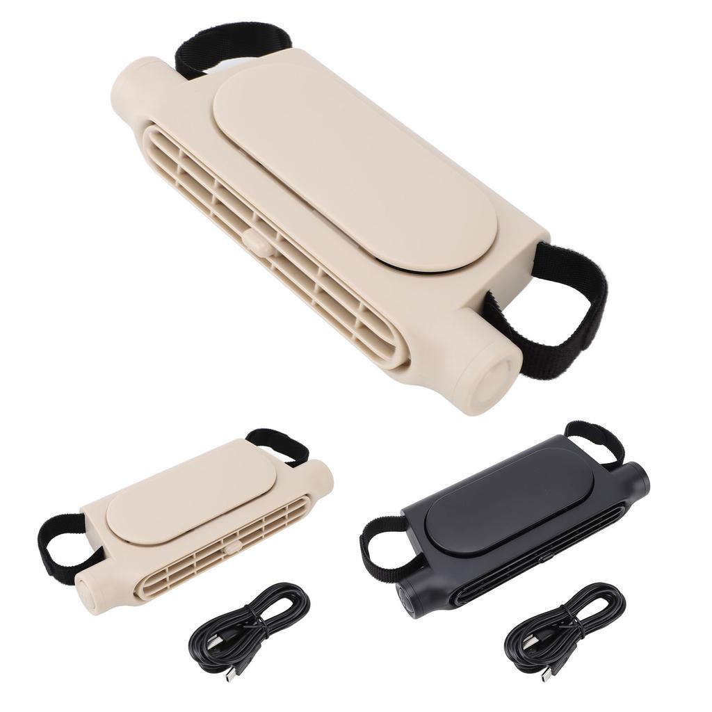 USB Car Seat Cooling Fan Multifunction Efficient Low Noise Safety Bladeless Car Backseat Headrest Fa