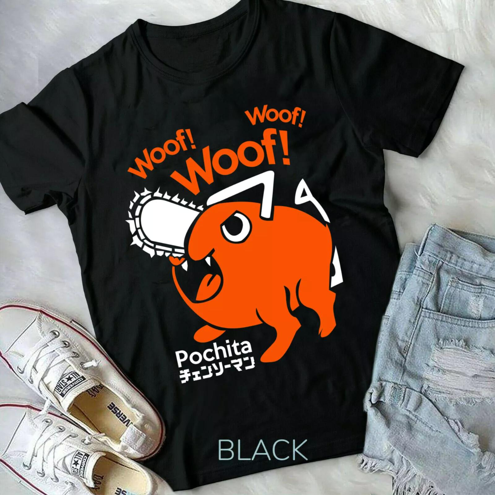 26 Pochita Chainsaw Man T-shirt anime manga Black Shirt Men & Women Manga T-Shirt Unisex T-Shirt L