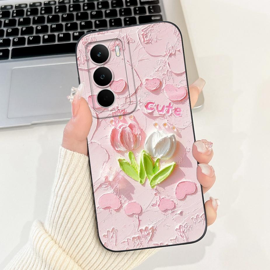 For Realme C71 4G Case RMX5303 Cute Rabbit Cartoon Cover Soft Silicone Case For Realme C75 C75X C 71 RealmeC71 RealmeC75 4G Bags