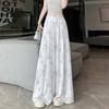 Women's Butterfly Print Wide Leg Pants High Waist Loose Casual Fashion Trousers