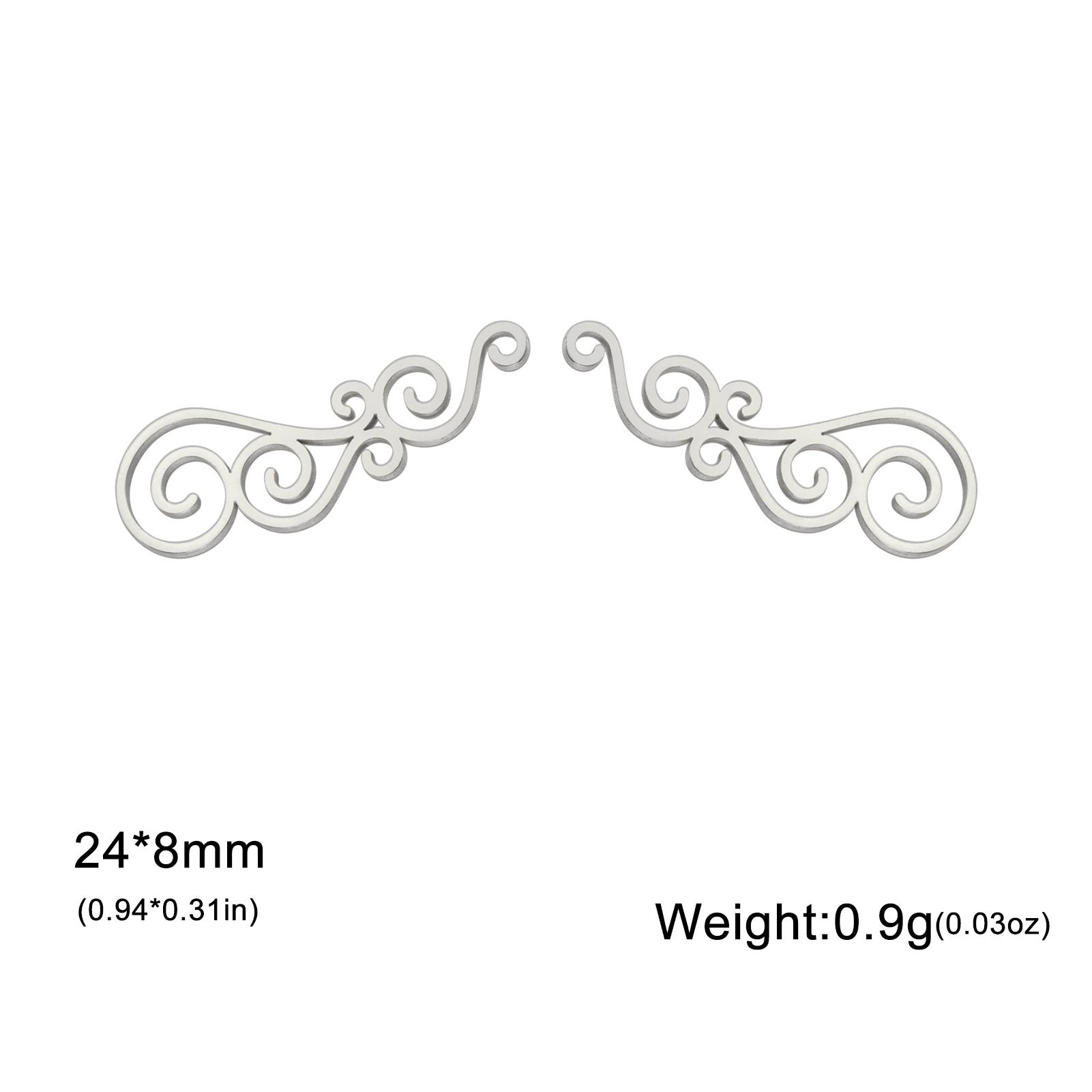 

Teamer Filigree Stud Earring for Women Delicate Gold Color Stainless Steel Ear Studs Fashion Jewelry Birthday Gift Wholesale