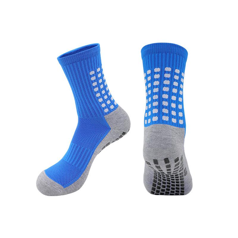 

«Взрослые противоскользящие дышащие футбольные носки средней длины для тренировок с махровой подошвой» L Universal Size
