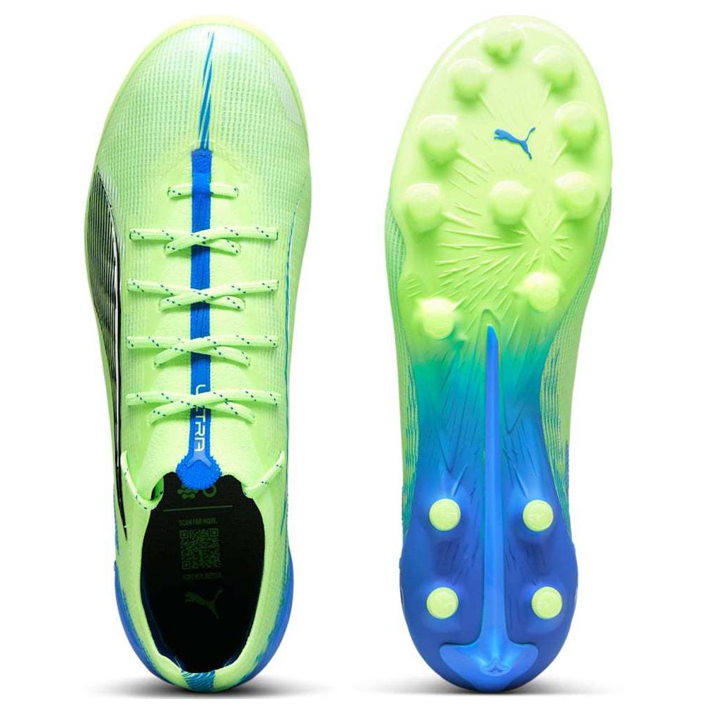 Puma Ultra 5 Series Ultimate Comfort Simple AG (Rubber Short Stud) Artificial Grass Soccer Shoes Men Soccer Shoes Green 108089-03