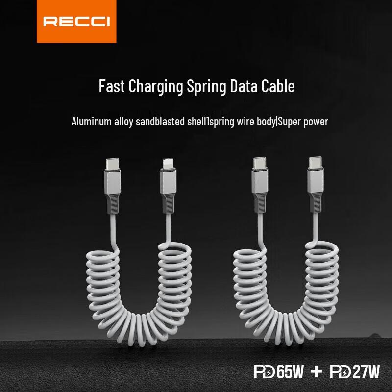 Recci RS25CC Type-C to Type-C PD Cable with Screen Mirroring