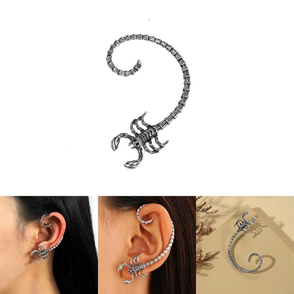 Gothic Scorpio Animal Earrings For Ladies With Electroplated Alloy Design