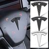 Autostuur Sticker Embleem Decal Badge Decoratie Auto Logo Decal voor Model 3 S Model X Y Opknappen Stuur Middenkap