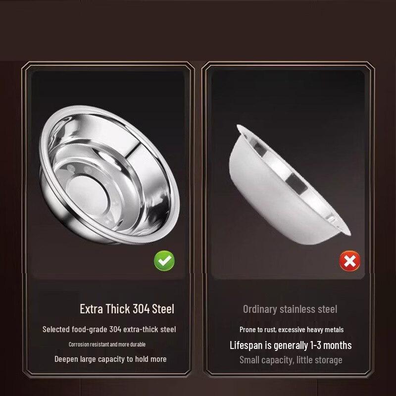 JINGRUIXIANG Thickened Food-Grade Stainless Steel Mixing Basin