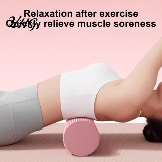 Fitness-Rolle aus EVA-Schaumstoff für Yoga Pilates, Strukturierte Muskelmassage-Rolle, Myofasziale Entspannung Rückenschmerzen Physiotherapie Tiefengewebs-Massager, Zuhause