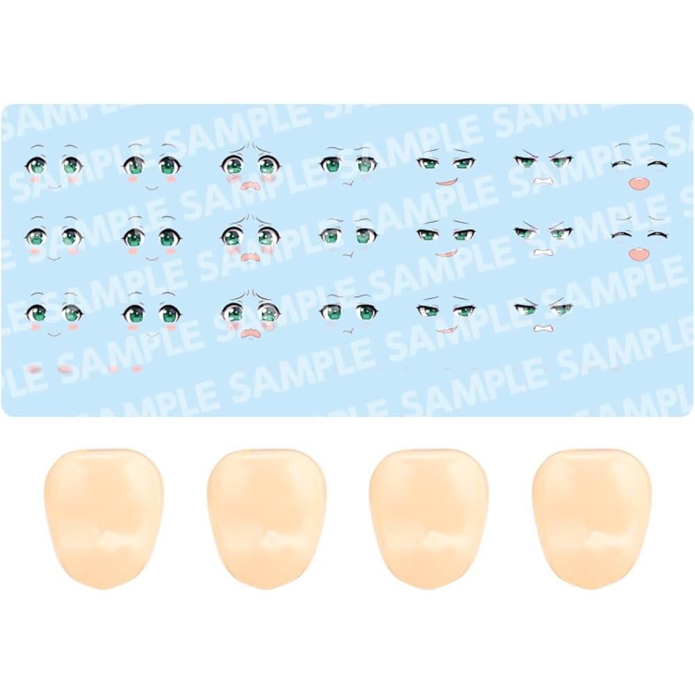 

Kotobukiya Customizable Face & Decal Set Vol. 4 for Sai Sho Niwa 1/10 Scale Plastic Model 18mm Height