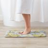 1PC Yellow floral Pattern Kitchen Rug Non-Slip Door Mat Pop design Bathroom Rug Bath Mat Carpet for Home Sink Laundry Decor