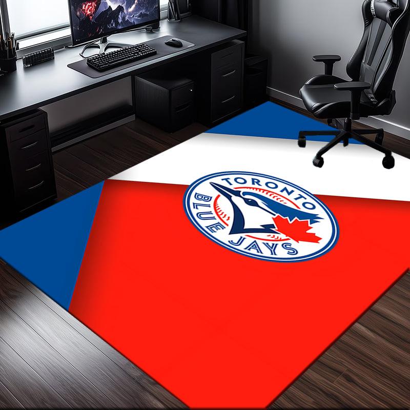 Toronto Jays Rug Office Carpet Non-Slip Mat, Chair Rug Floor Covering for Gaming, Bedroom, Living Room , Home Decor Christmas Gift