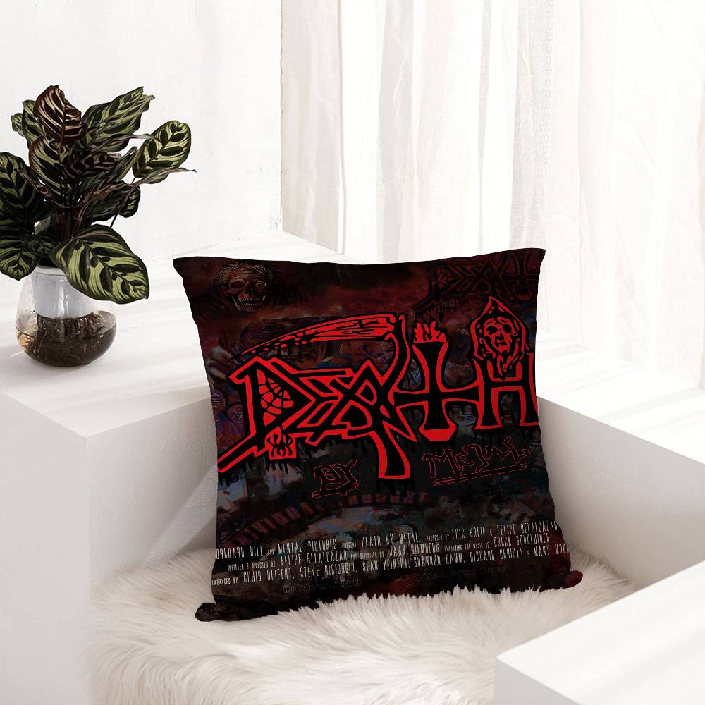 D-Deaths Mental Rock Band Pillow Gifts Home Office Furnishings Bedroom Sofa Car Cushion Cover Case 45X45Cm