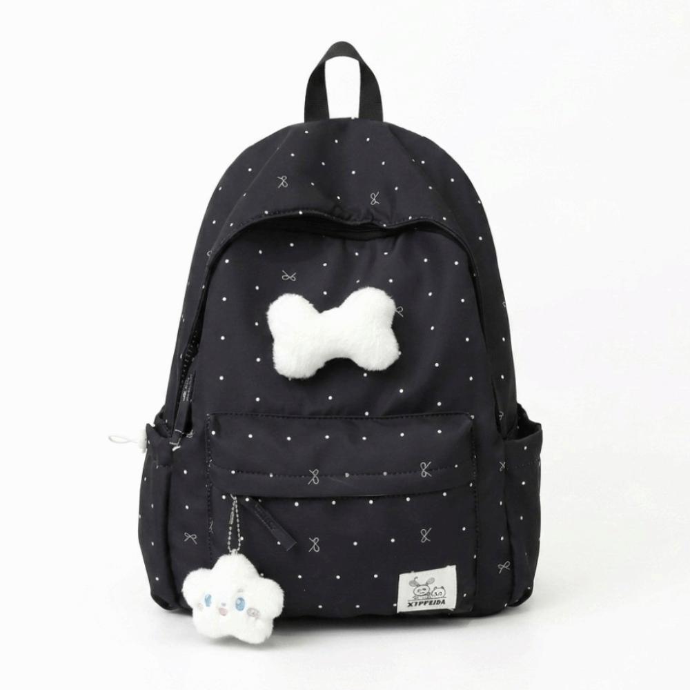 Casual Polka Dot Backpack Lightweight Large Capacity School Bag Cute Students Daypack  Gift
