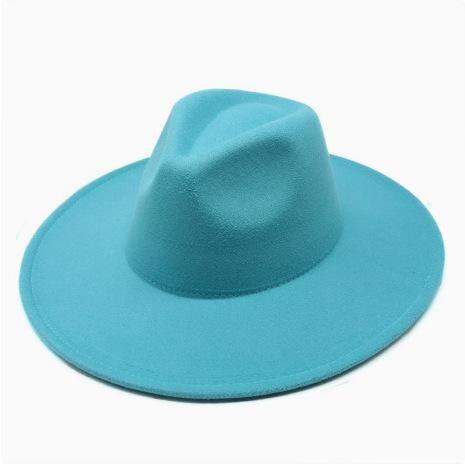 Cappello a tesa larga con visiera piatta da coppia uomo e donna autunno e inverno cappello a cilindro di lana cappello da jazz da gentiluomo