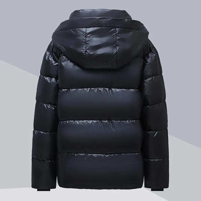 Women's Fall and Winter Short Warm Jacket Shiny Loose No-wash Bread Clothing
