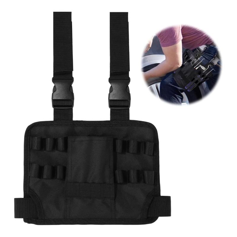 Multi Pocket Detachable Work Belt With Thigh Mount For Carpenters And Craftsmen Waterproof Tool Organizer