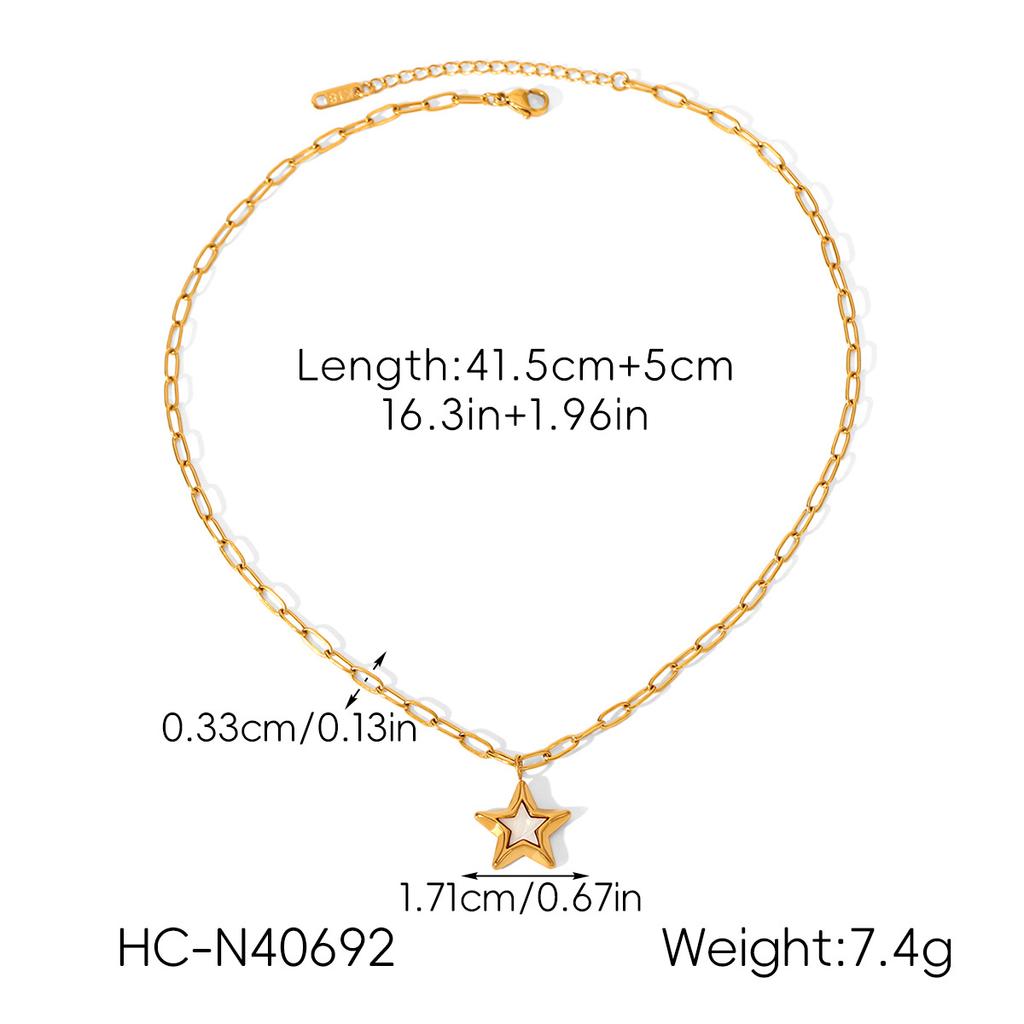 Dripping Star Earrings And Five Point Star Necklace Set For Women Small Unique Design Long Lasting Matching Jewelry