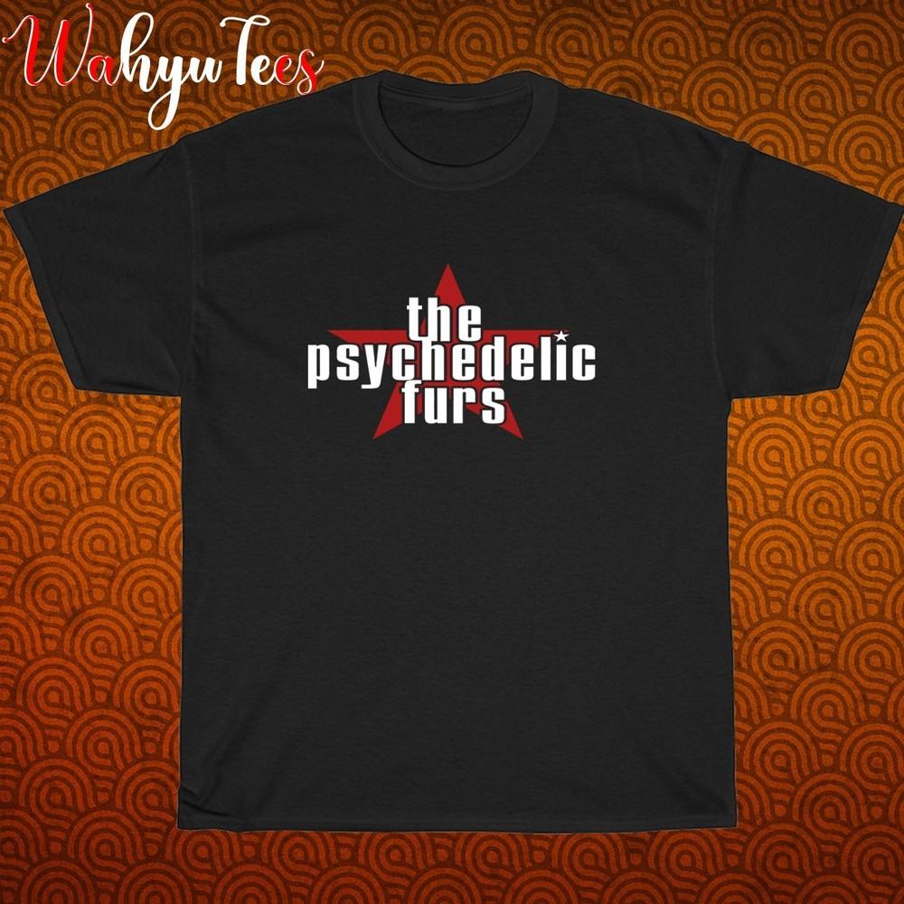 The Psychedelic Furs Logo Černá/Šedá/Námořnická modrá/Bílá Velikost S-5XL Unisex Tričko