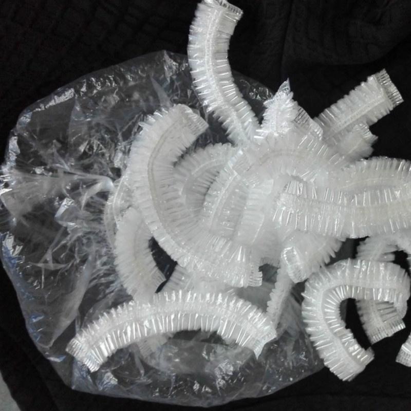 50/100pcs Elastic Waterproof Adults Shower Bathing Cap Disposables Spa Home Hair Hat