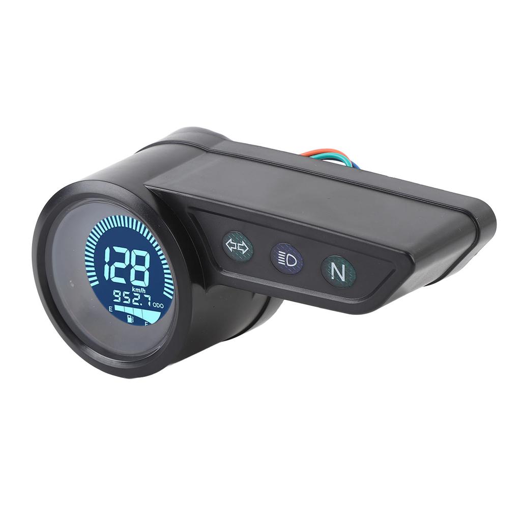 Motorcycle Speedometer Gauge Tachometer Odometer Universal Digital LCD Instrument