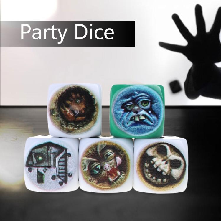 Role Playing Dices Funny Figure Face Dices Ugly Figure Dices, Funny Resin Dices