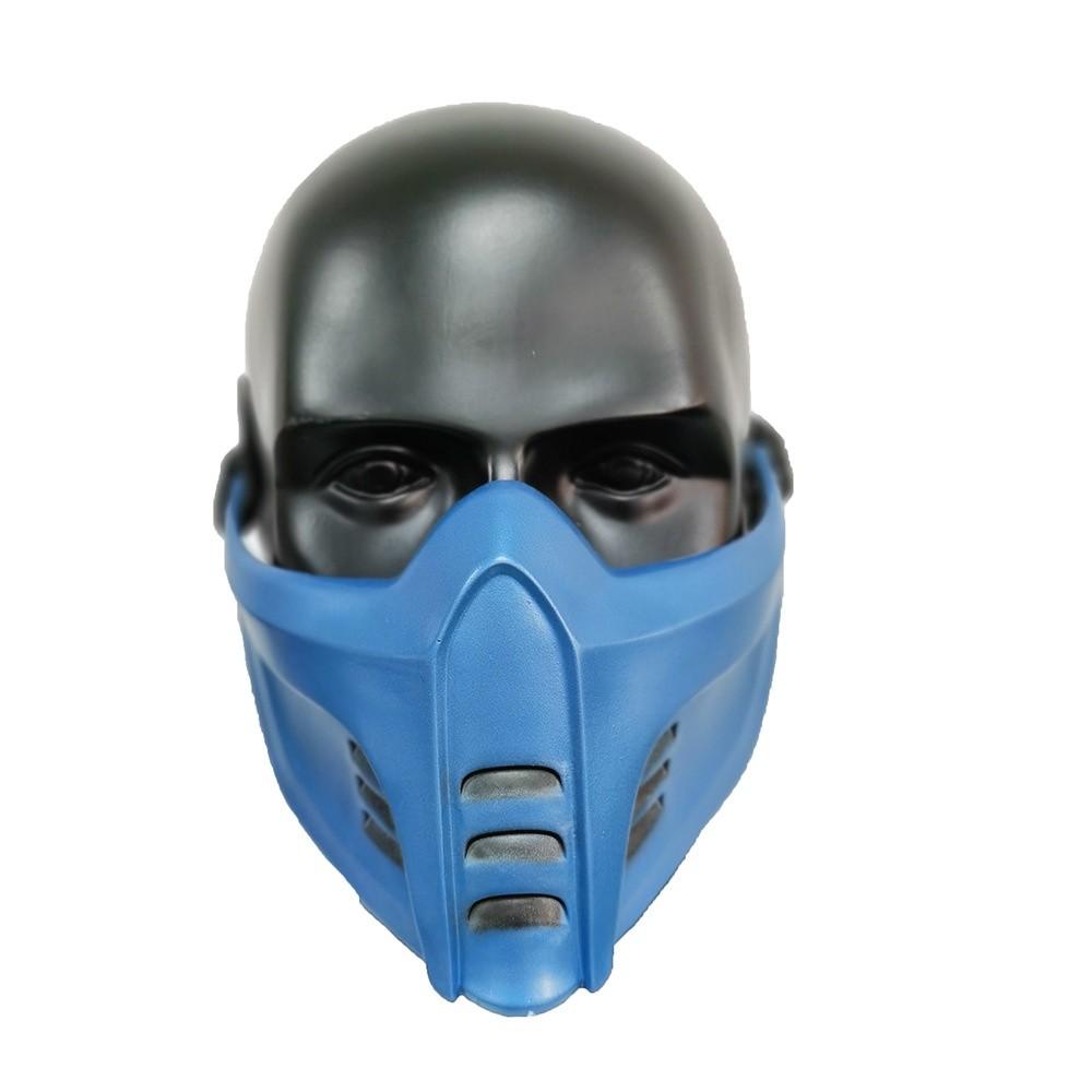 Mortal Kombat Scorpion Latex Half Face Mask For Halloween Costume And Cosplay