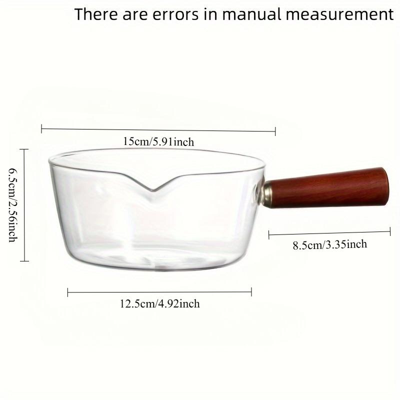Multi-functional Glass Cooking Pots Milk Instant Noodle Pot Soup Pots Wooden Handle Open Flame Heating Kitchen Cookware Clay Pot