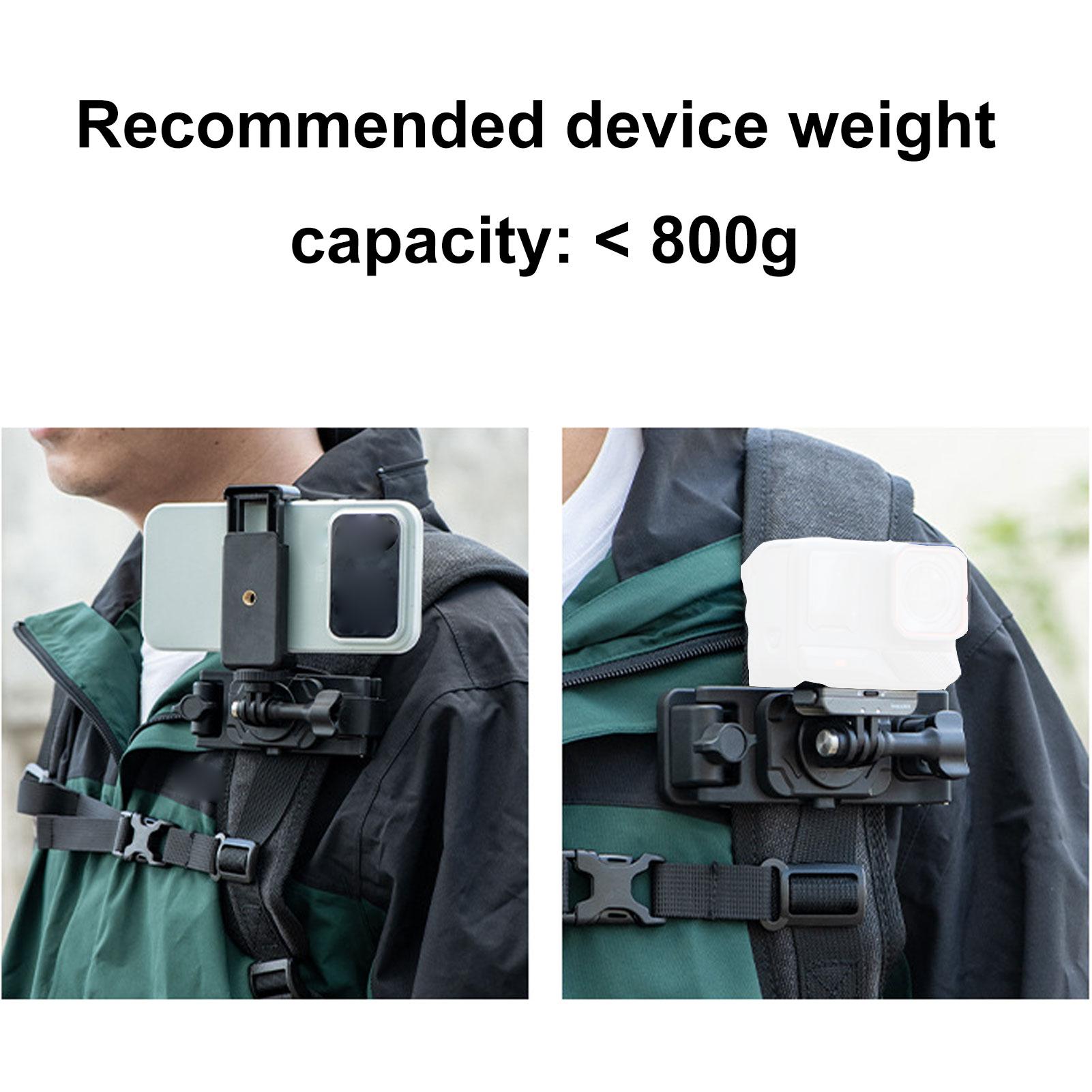 

Adjustable Backpack Strap Selfie Stick Clip Mount Holster Fit for Insta360 for DJI Action Camera