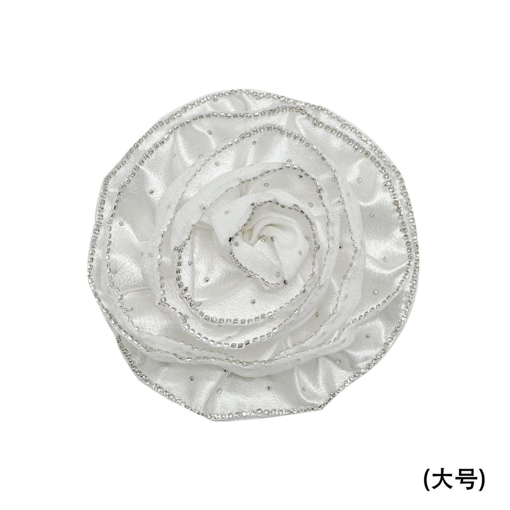 Mehrfarbige Strassspitze Dreidimensionale Mehrlagige Rosenblume Hot Diamond Plissierte Korsage Stoffaufkleber Kleidung DIY Zubehör