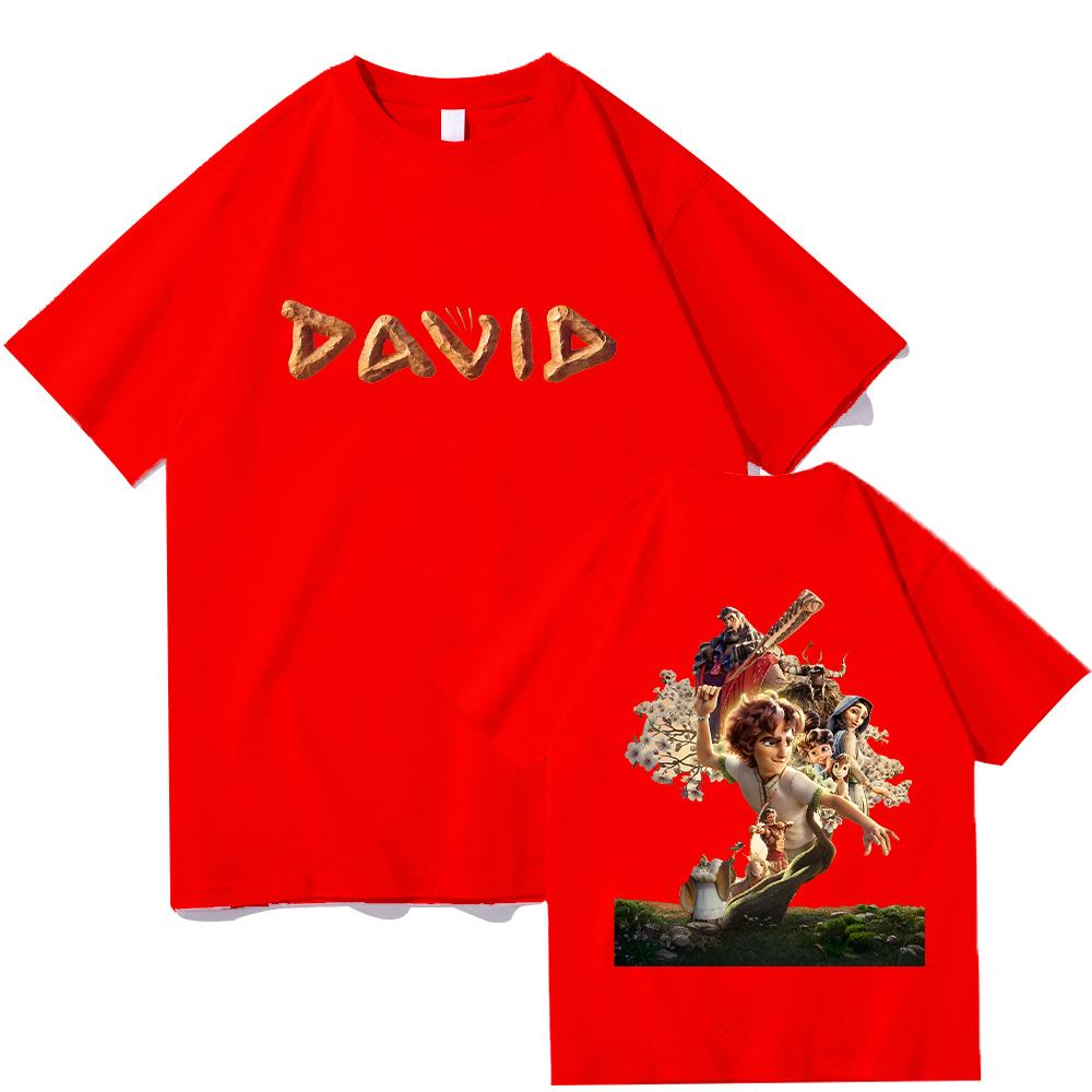 DAVID Movie T-shirt Film Graphic Tshirt Trendy Cotton Comfortable Tee Anime Print Casual Loose Shirts Clothing