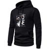 Men's Waffle Pattern Hoodie Spring Autumn Casual Pullover  Sweatshirt Outdoor Sports Hoodie Tops Male Clothing