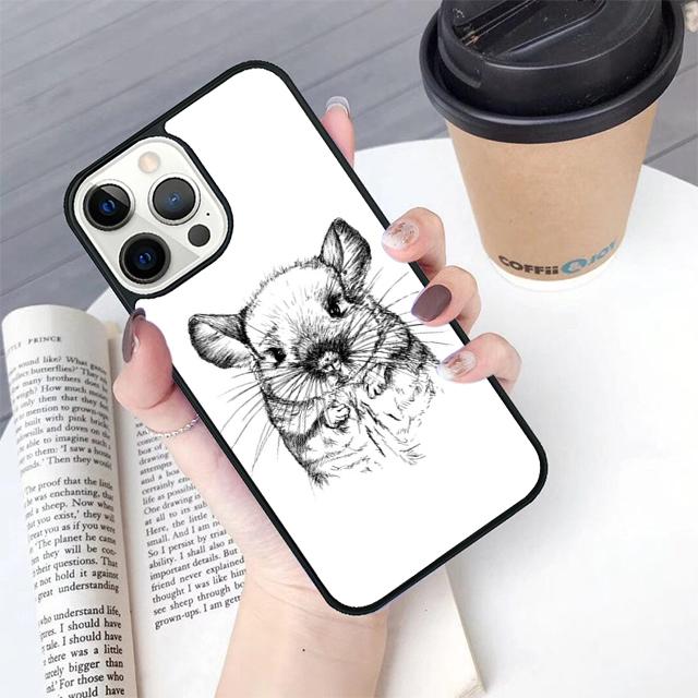 Cute Cartoon Chinchilla Phone Case Cover For iPhone 17 Air 16 15 14 Plus For Apple 16 11 12 13 Pro Max Coque