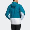 Adidas Neo Color Block Logo Langarm Kapuzenjacke Herrenjacken Blau HD4628