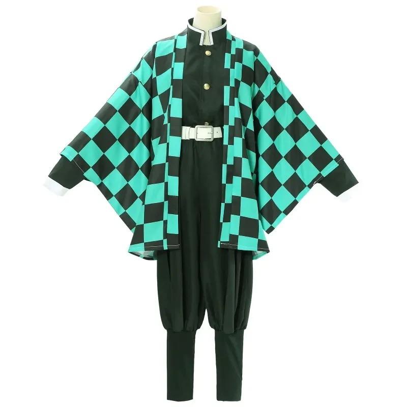 Ysir Kamado Tanjirou Cosplay Costume Halloween Anime Cosplay Cartoon Kimetsu No Yaiba Costume for Kids for Adult Gifts