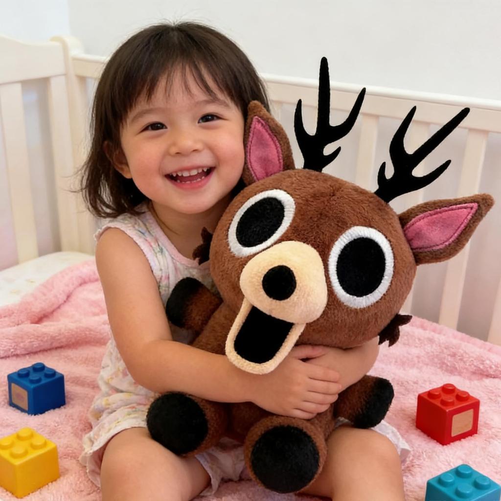 Forest Nights Style Plush Deer 15cm25cm Ninety-Nine Knights In the Forest Motif Mascot Soft Huggable Pillow Game-Style Doll Room Decoration Birthday