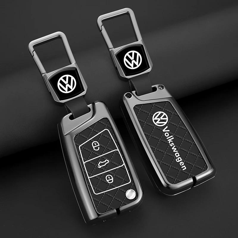 

VW GTI GOLF 2026 Hot For VW VOLKSWAGEN Zinc Alloy Car Remote Key Case Cover For VW Volkswagen Golf 7 MK7 Tiguan MK2 For SEAT Ate