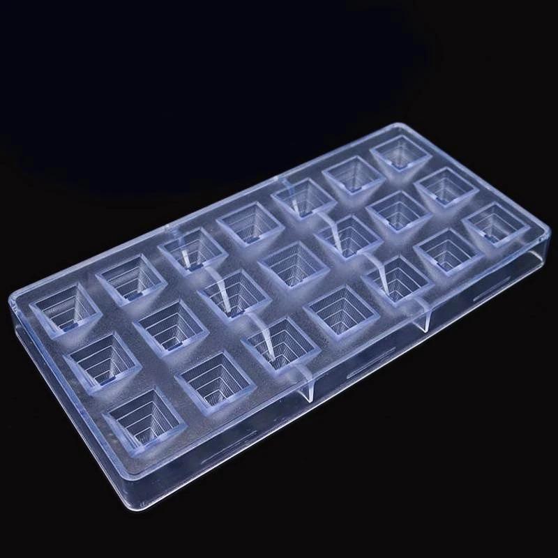 DIY Baking Mold Hard Plastic Pyramid Chocolate Mold 21 Creative Starry Sky Chocolate Mold