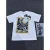 Mens Oversized Cotton T-Shirt Loose Fit Short Sleeve Graphic Tee Casual Wear
