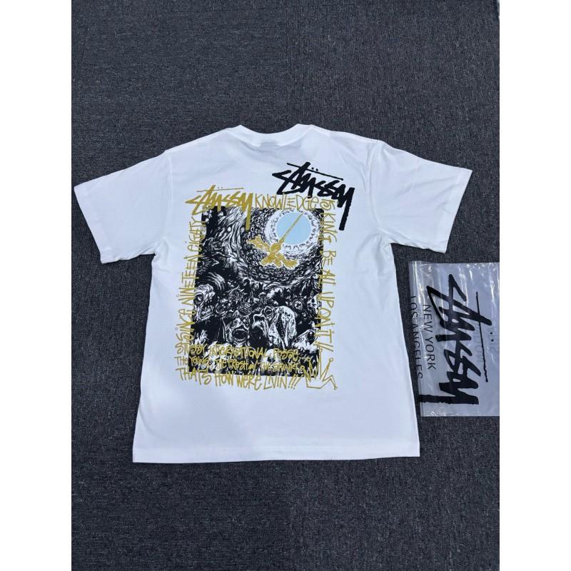 Mens Oversized Cotton T-Shirt Loose Fit Short Sleeve Graphic Tee Casual Wear
