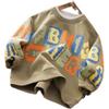 2024 Spring/Autumn Boys' Thin Pullover Sweatshirt - Cool Base Layer for Medium/Large Kids