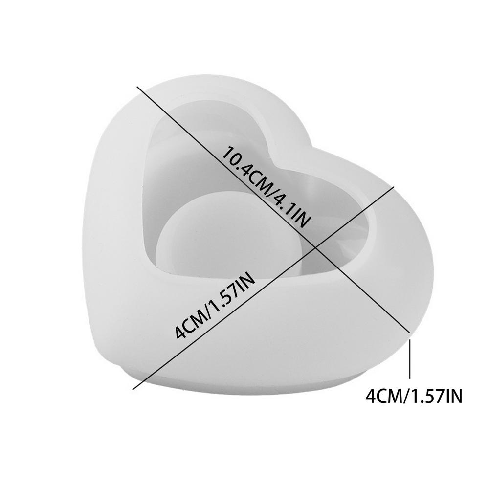 DIY Resin Candle Holder Silicone Mold Love Moon Star Shape Candlestick Mold Tealight Candle Holder Moulds Home desk Decor